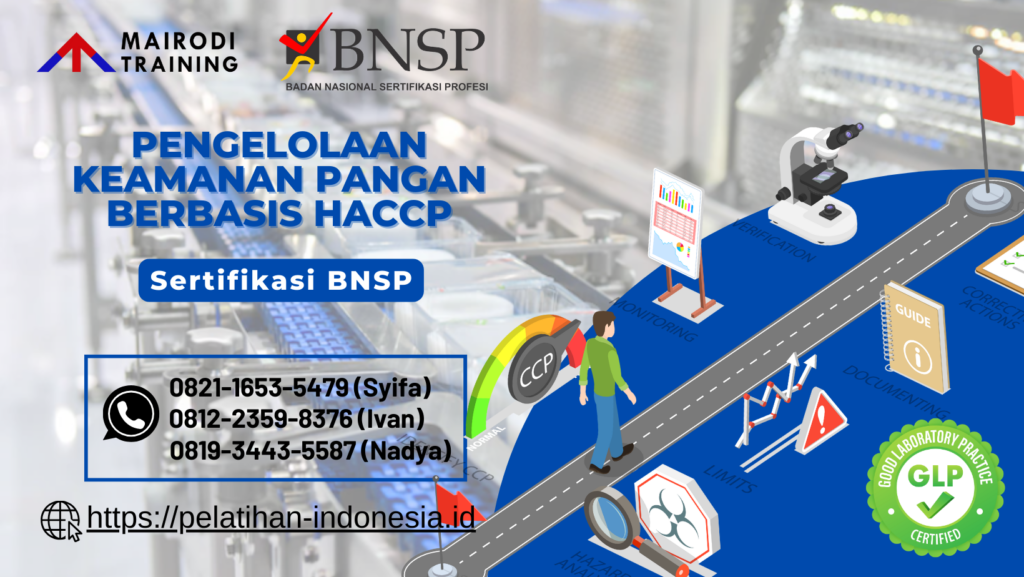 Manfaat mengikuti pelatihan HACCP - Sertifikasi BNSP