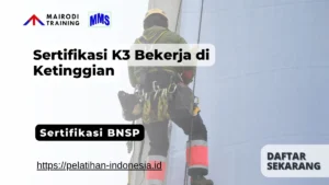 sertifikasi k3 bekerja di ketinggian