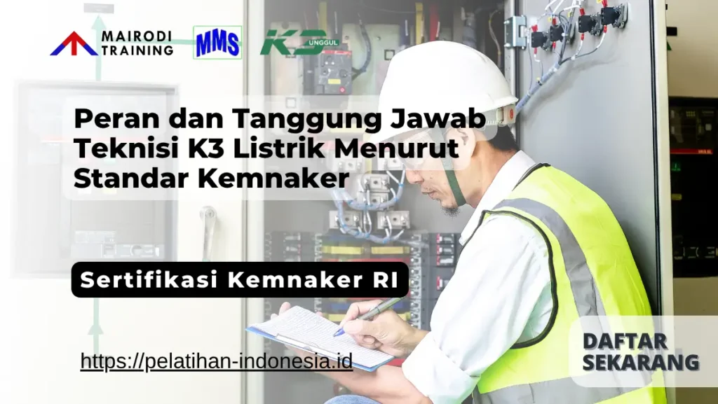 teknisi k3 listrik kemnaker