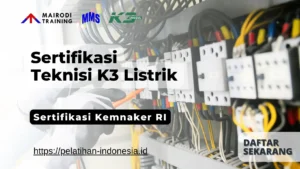 sertifikasi k3 listrik kemnaker