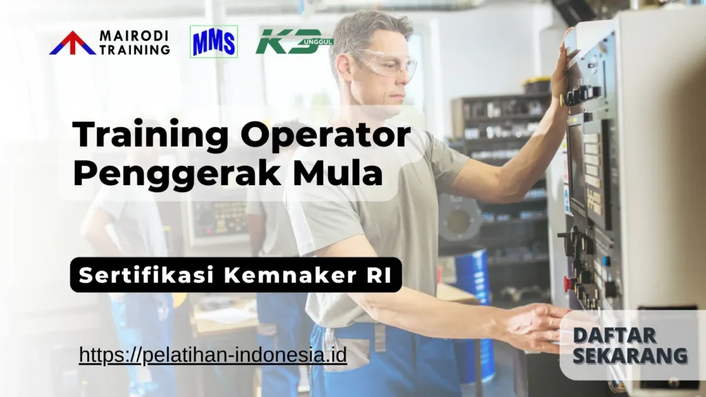 training operator penggerak mula sertifikasi kemnaker