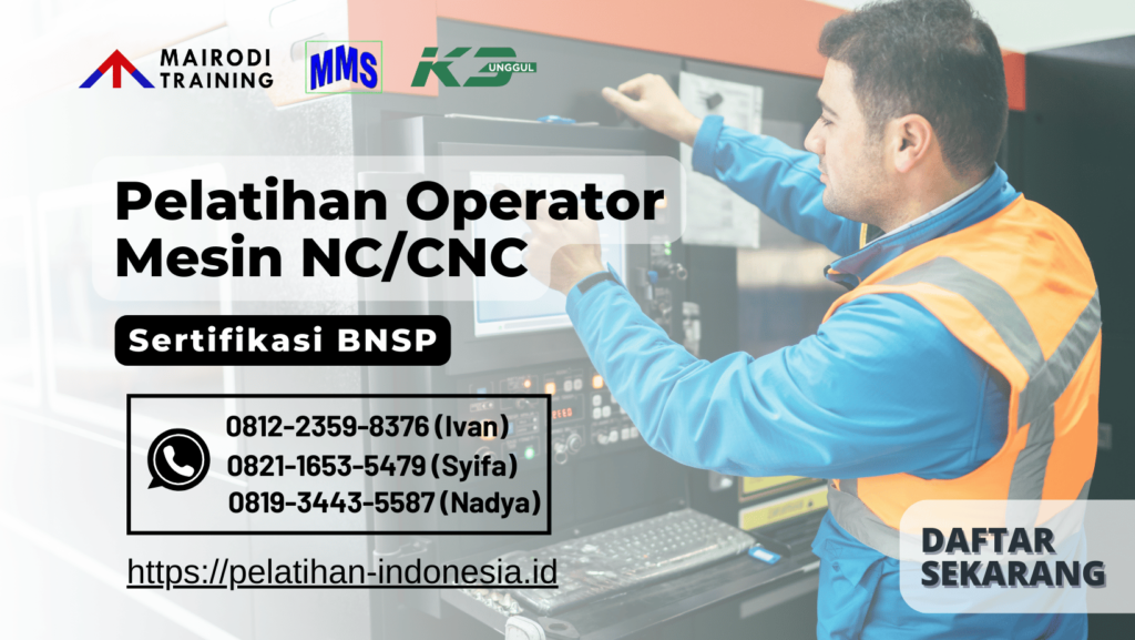 pelatihan mesin cnc bnsp
