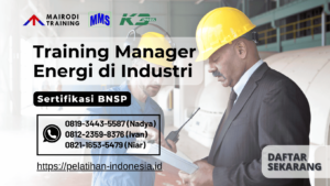training manager energi di industri sertifikasi bnsp