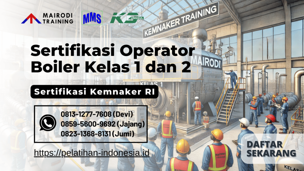 sertifikasi operator boiler kemnaker