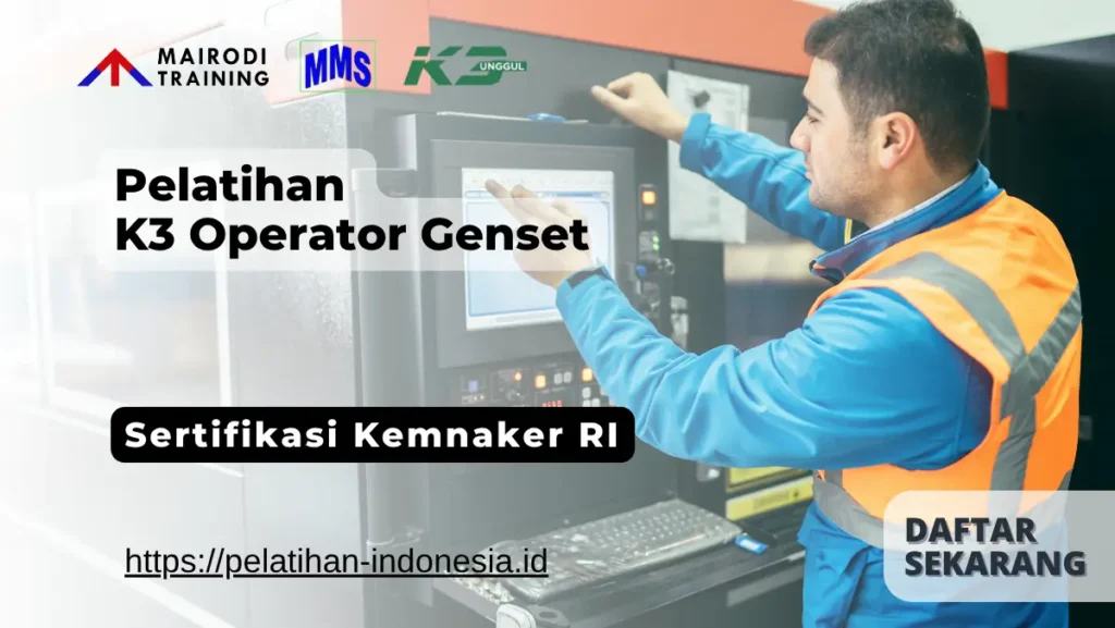 pelatihan k3 operator genset