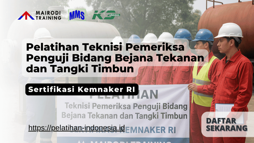 Pelatihan Teknisi Pemeriksa Penguji Bidang Bejana Tekanan dan Tangki Timbun