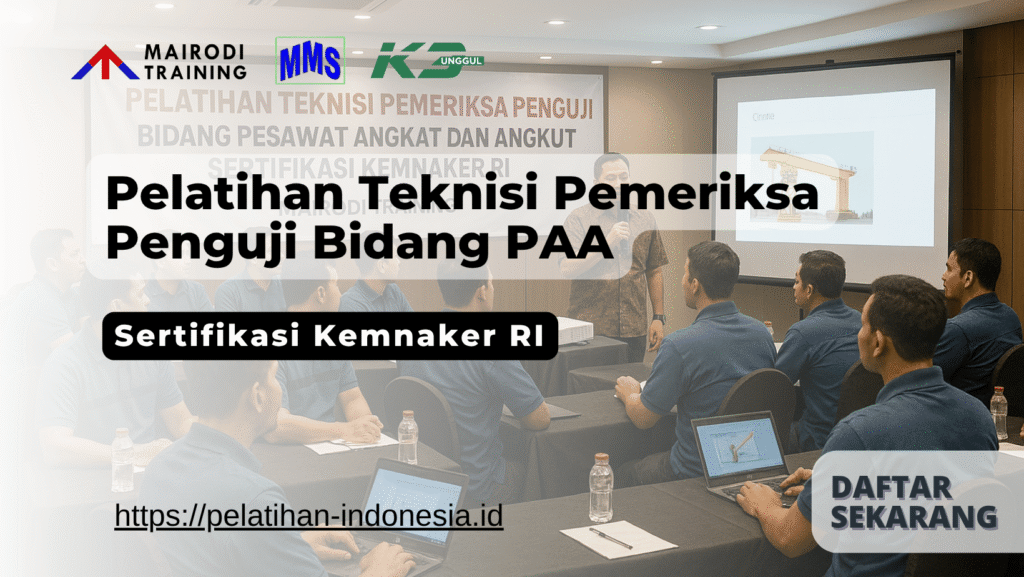 pelatihan teknisi pemeriksa penguji bidang paa