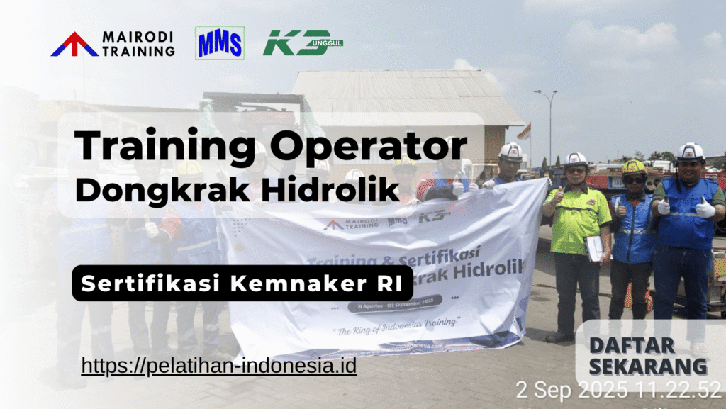 training operator dongkrak hidrolik